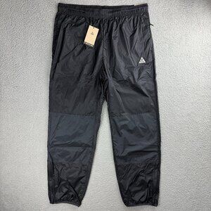 Nike ACG Pants Mens Extra Large Tall Black Cinder Cone Windshell Ankle Zip Track